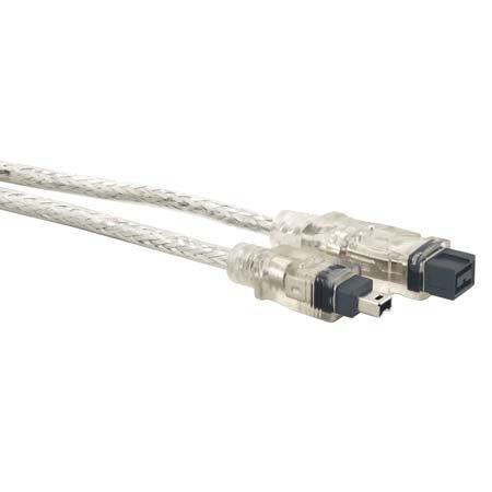 Hosa 6' Firewire 800 9 Pin to 4 Pin Computer DV Cable