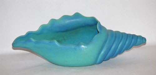 Van Briggle Pottery 1940s Turquoise Conch Shell