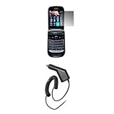 Screen Protector + Rapid Charging Car Charger for Blackberry Style 9670