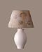Lily Table Lamp with Carla Shade in Cream