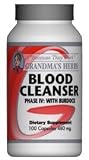Blood Cleanser Phase IV - All Natural Herbal Remedy for Cleansing Blood - 100 Capsules