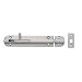 Stainless Steel 304 Spring Loaded Barrel Bolt, Satin Finish, Non Locking, 5-29/32" Bolt Plate Length, 1-3/16" Throw Plate Length (Pack of 1)