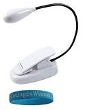 White Kindle light Clip-On TWO LED Book Light eReader White Color Sony Kindle book light clip on