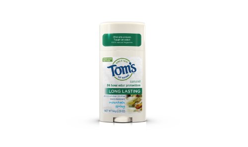 Tom's of Maine Deodorant, Mountain Spring, 2.25-Ounce Sticks (Pack of 6)