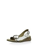 Fly London Sandalias planas Tram (Blanco)