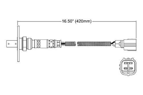 Walker 250-54052 Four Wire Oxygen Sensor