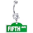 Green Fifth Avenue Street Sign Belly Ring