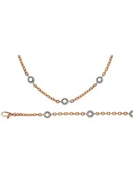 18K Gold Pink Diamond By The Inch Blank Necklace 16 Inch