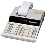 Monroe Desktop 122PD 12 Digit Print & Display Calculator