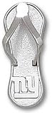 New York Giants 1'' Sterling Silver ''ny'' Flip Flop Pendant