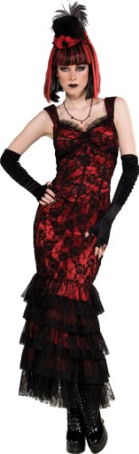 Rubie's Costume Bloodline Nemesis Heaven Gothic Lace Dress With Matching Hat