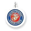Sterling Silver US Marine Corps Disc