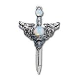 Wolverine Moon Alchemy Gothic Wolf Sword Necklace