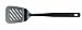 Brabantia All Nylon Spatula, Black, Large