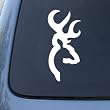Browning Buckmark Deer Head - Car, Truck, Notebook, Vinyl Decal Sticker #2375 | Vinyl Color: White