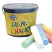 SIDEWALK CHALK TUB OF 20 ASSORTED GIANT CHALKS E38
