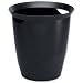 Durable Vivid Waste Bin Plastic With Handles 16 Litre Black 