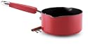 KitchenAid Gourmet Essentials Hard-Base Ceramic Non-stick Milkpan, 14 cm, Red