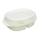 Kitchen Craft Microwave Cookware Divided Dishes with Lids, Set of 2, 470 ml