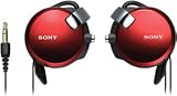 Sony Mdr-Q68/Red Cip-On Syle Headphone with Retractable Cord (Red)