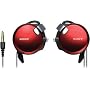 Sony Mdr-Q68/Red Cip-On Syle Headphone with Retractable Cord (Red)