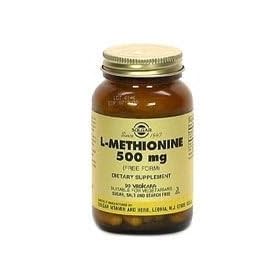 L-Methionine 500 mg Vegetable Capsules By Solgar - 90 Count