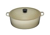 Le Creuset Cast Iron Oval Casserole, Almond, 27 cm