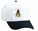 White Cap with wasp, geting, social, insect, caricature, stinger, European, invertebr...