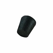 Plasticoid M29 Solid Tapered Natural Rubber Stopper, 2-13/64" Top Diameter, 1-7/8" Bottom Diameter, 11 Size, 31/32" Length (Bag of 6)