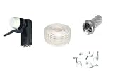 Sky / Freesat Upgrade Kit - 1 x Quad LNB + 10 m Digital Cable + 2 x F Connectors + 10 clips - WHITE