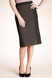 Panelled Stretch Pencil Skirt