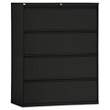 IMAGE OF Alera Four-Drawer Lateral File Cabinet, 42W X 19-1/4D X 54H, Black