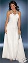 LAURA SCOTT Brautkleid Abendkleid weiß + Schal