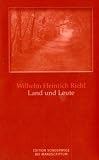 Produkt-Bild: Die Naturgeschichte des Volkes als Grundlage einer deutschen Sozialpolitik 01: Land und Leute. Edition Sonderwege bei Manuscriptum