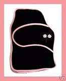 Review 1st-harrison  / PINK trim and daisy motif CAR MATS. Set of 4