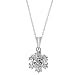 10K White Gold & Diamond Accent Pendant w/ Chain