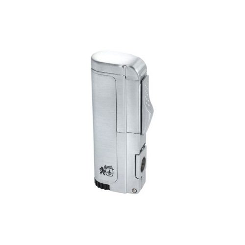 Colibri Paradigm Satin Silver Torch Flame Wind-Resistant Cigar Lighter