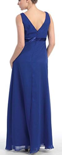 UniWedding Sleeveless V-neck Mother of the Bride Dress Chiffon Casual Dress 16