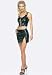 Vinyl Hip Skirt With Side Slit -Black/Large by Leg avenue