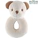 miYim Organic Cotton Collection: White Bear Ring Rattle