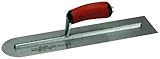 MARSHALLTOWN The Premier Line MXS224RD 22-Inch by 4-Inch Rounded End Finishing Trowel with Curved Du
