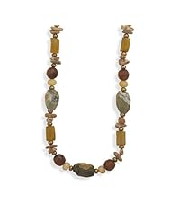 Semi-Precious Multistone and Pearl Necklace