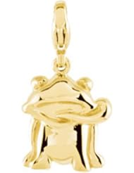 14K Yellow Gold Frog Charm