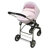 Tuc Tuc Pink Car seat Baby Bunting Bag, Universal Infant Footmuff. Moons and Stars Collection.
