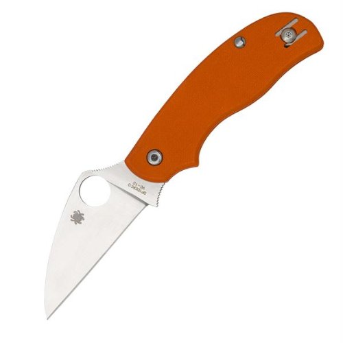 Spyderco Urban Leaf Blade Slip-It Plain Edge Knife, Orange