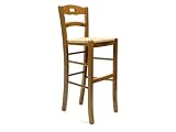 Tabouret de bar Savoyard h&ecirc;tre rustique