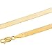 14K Yellow Gold Solid Flexible Herringbone Chain - 7 inches