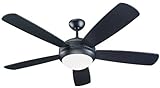 Monte Carlo 5DI52BKD-L Discus 52-Inch 5-Blade Ceiling Fan, Matte Black Finish Monte Carlo 5DI52BKD-L Discus 52-Inch 5-Blade Ceiling Fan, Matte Black Finish