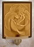 Rose Petals Porcelain Lithophane Night Light