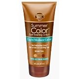 Banana Boat Summer Color Sunless Tanner, Tinted Lotion Light to Medium Tan (Pack of 6)